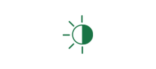 Sun icon indicating improved vision for both day and night
