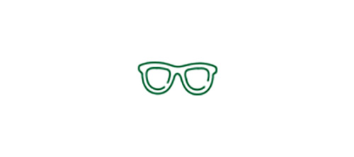 Glasses icon indicating glasses will likely be needed to see closer