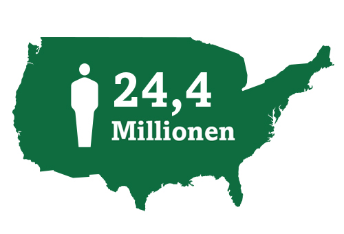Map icon representing 24.4 million Americans with cataracts